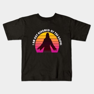 I am not ashamed of the gospel Kids T-Shirt